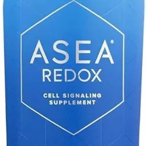 Blue bottle with ASEA label